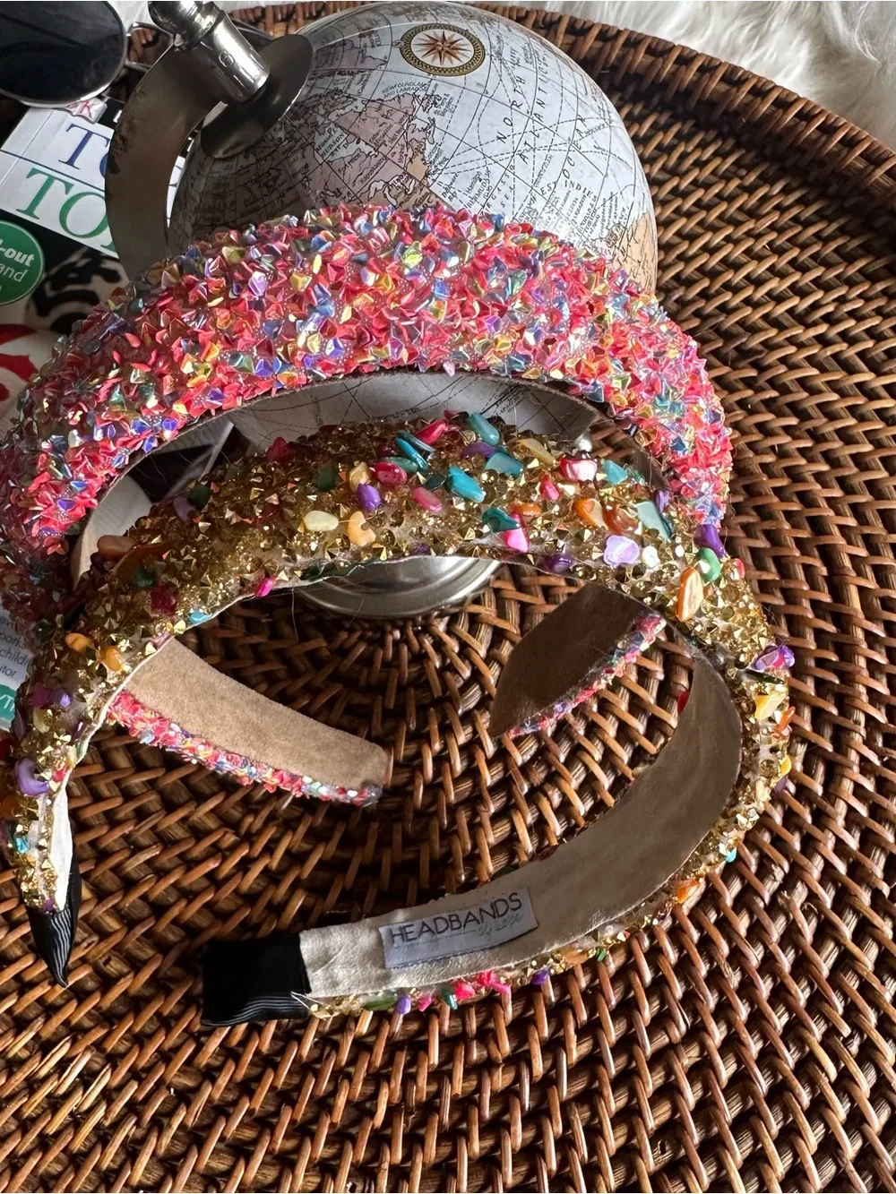 Headbands for Hope Beaded Sequin Glitter Multicolor Headband Set
